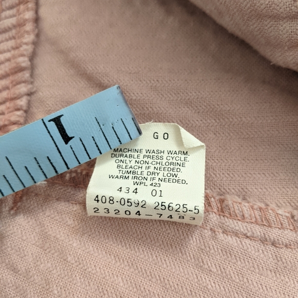 Vintage 90s Corduroy High Rise Pleated Tapered Leg Trousers/Pants - Picture 13 of 14